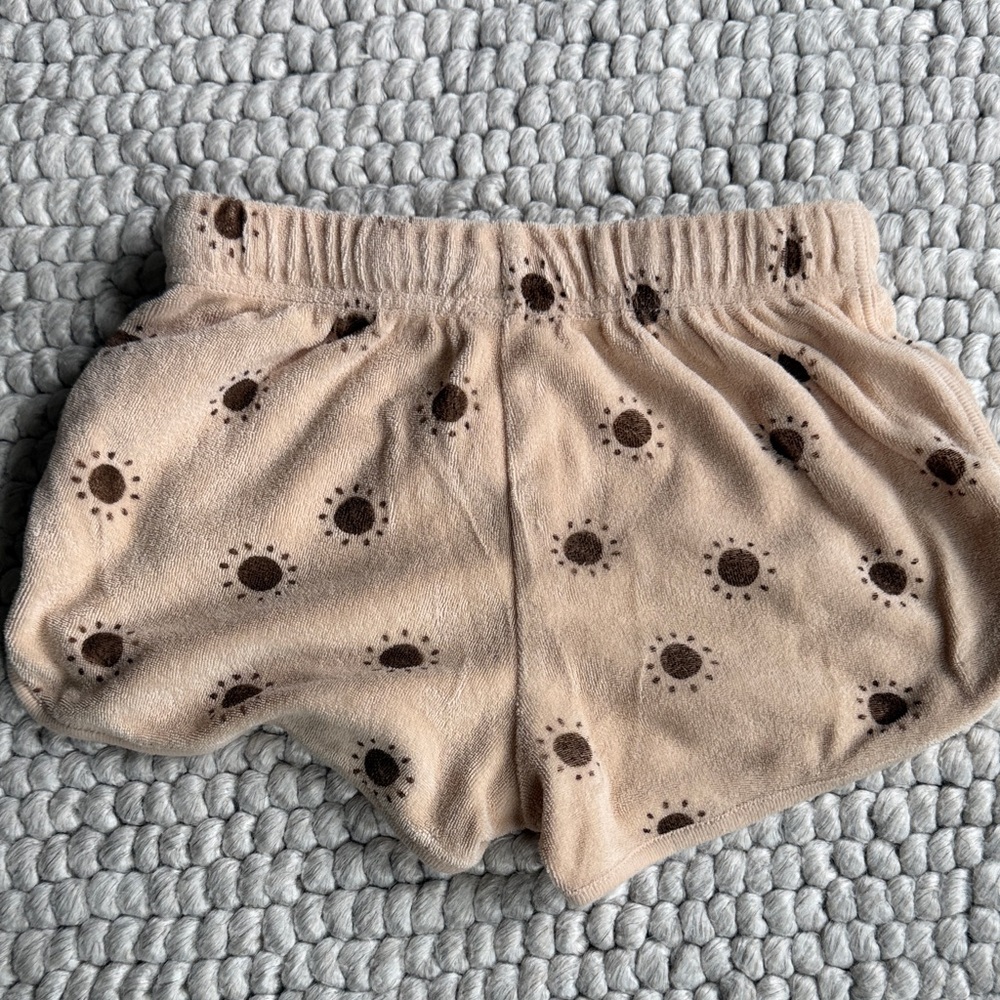 Rylee & Cru Tan Sun-Print Track Shorts 4-5 - Picture 4 of 4